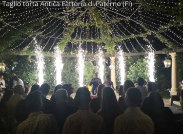 Taglio torta Antica Fattoria di Paterno (FI)