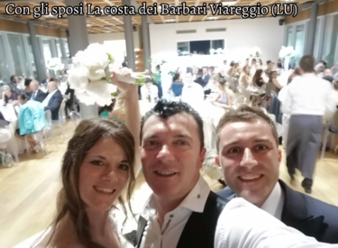 Con gli sposi La costa dei Barbari Viareggio (LU)