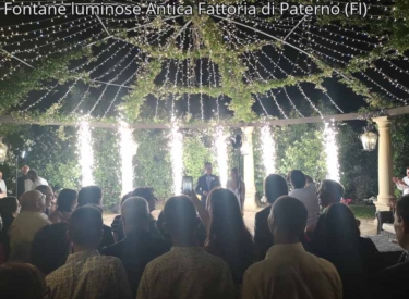 Fontane luminose Antica Fattoria di Paterno (FI)