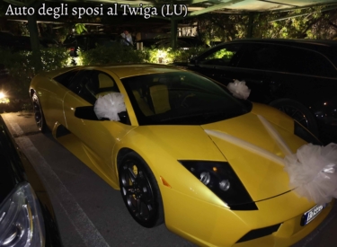 Auto degli sposi al Twiga (LU)