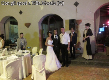Con gli sposi a Villa Mocale (FI)