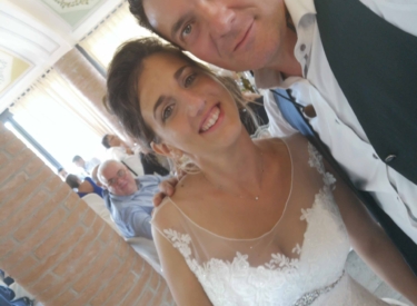 Con la sposa Ristorante Il Lago Montaione (FI)