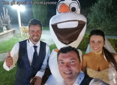 Con gli sposi e l'animazione