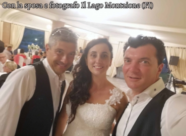 Con la sposa e fotografo Il Lago Montaione (FI)
