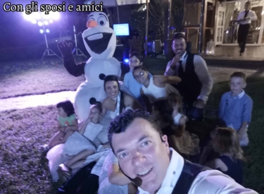 Con gli sposi e amici