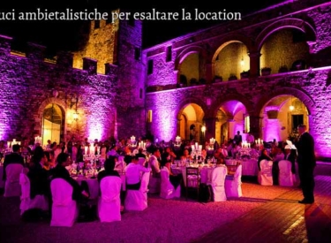 Luci ambientalistiche per esaltare la location