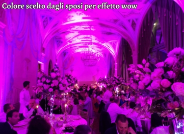 Colore scelto dagli sposi per effetto wow